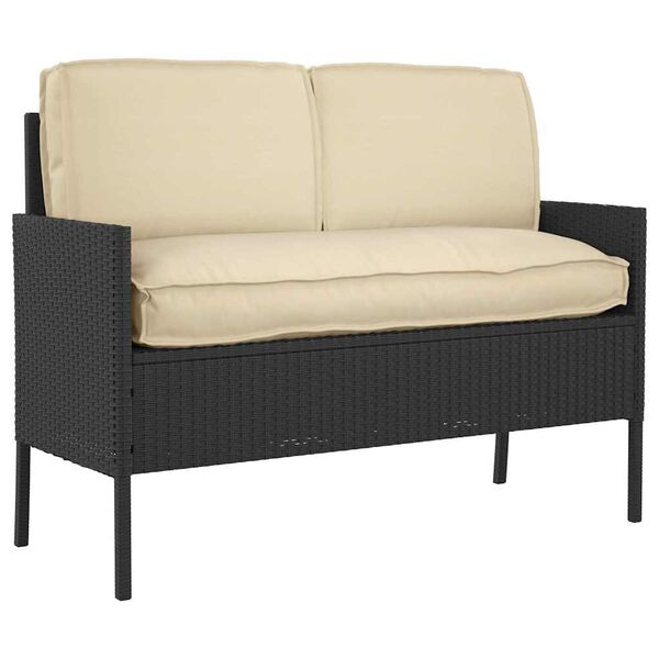 vidaXL Set jastučića za palete s jastukom 3 pcs Bež 120 x 60 x 12 cm