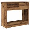 vidaXL konzolni stol s ladicama staro drvo 85,5x38,5x74,5 cm