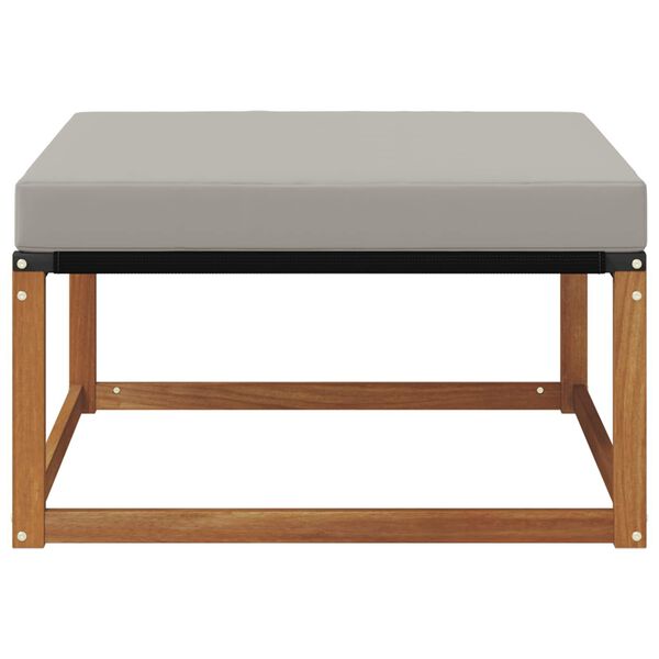 vidaXL Vanjski otoman Čvrsto drvo akacije Prirodna