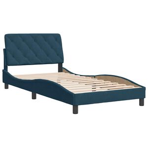 vidaXL Okvir za krevet bez madraca plavi 100x200 cm bar&scaron;unasti
