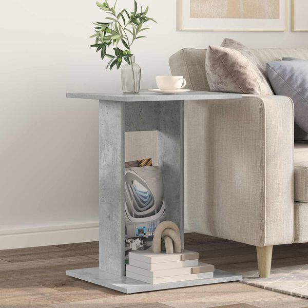 vidaXL Bocni stol Betonski sivi 45 x 40 x 62,5 cm Konstruirano drvo
