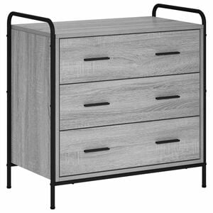 vidaXL Ormar s ladicama Siva Sonoma 70 x 39,5 x 71 cm