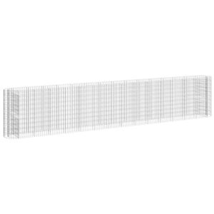 vidaXL Gabionska povi&scaron;ena gredica od pocinčanog željeza 540x50x100 cm