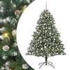 vidaXL Umjetno božićno drvce Zelena 180 cm PVC, Plastika i Čelik