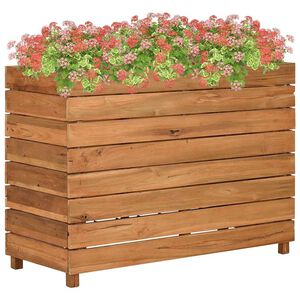 vidaXL Povi&scaron;ena gredica 100 x 40 x 72 cm reciklirana tikovina i čelik