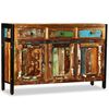 vidaXL Komoda Masivno Obnovljeno Drvo 120x35x76 cm