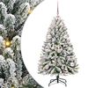 vidaXL Umjetno božićno drvce 120 cm 150 LED lampica Topla bijela