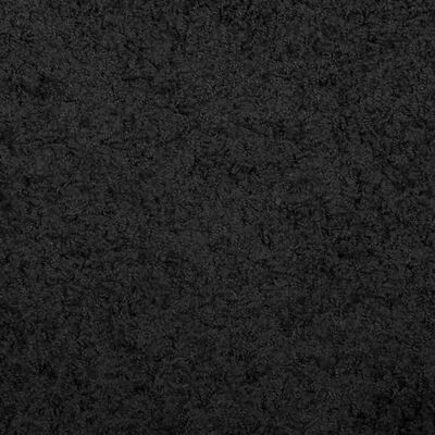 vidaXL Čupavi tepih PAMPLONA s visokim vlaknima moderni crni Ø 160 cm