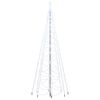 vidaXL Božićno drvce s metalnim stupom 1400 LED hladne bijele 5 m