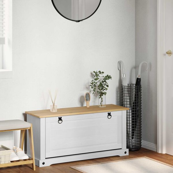 vidaXL Ormar za cipele s policom Corona Bijelo 99 x 32 x 49 cm