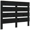 vidaXL Uzglavlje crno 100 x 3 x 80 cm od masivne borovine