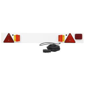 vidaXL Svjetlo za prikolicu crveno 115 x 6 x 14 cm 12 V LED žarulja