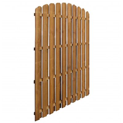 vidaXL Panel za ogradu od impregnirane borovine 170 x (156 - 170) cm