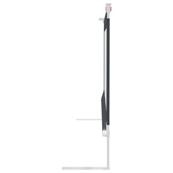 vidaXL Sigurnosna ogradica za dječji krevet tamnosiva 90x25 cm tkanina