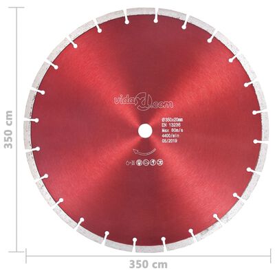 vidaXL Dijamantni disk za rezanje čelični 350 mm