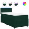 vidaXL Box spring krevet s madracem tamnozeleni 80 x 200 cm bar&scaron;unasti