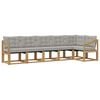 vidaXL Set vanjskih sofa 6 kom. Bijela i svjetlosiva