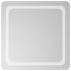 vidaXL LED kupaonsko ogledalo s ogledalom *Transparent*an 60 x 60 cm