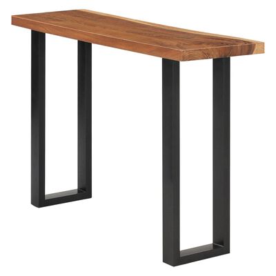 vidaXL Konzolni stol od masivnog kišnog drva 110 x 35 x 75 cm