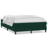 vidaXL Box Spring krevet s madracem tamno zeleni 160x220 cm bar&scaron;un