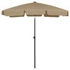 vidaXL Suncobran za plažu smeđesivi 180 x 120 cm
