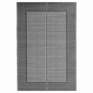 vidaXL Vanjski tepih ARAKIL crni 140 x 200 cm PP