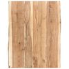 vidaXL Stolna ploča od masivnog bagremovog drva 80 x (50-60) x 3,8 cm