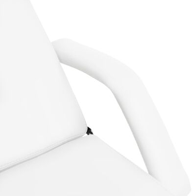 vidaXL Masažni stol bijeli 180 x 62 x (86,5 - 118) cm