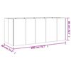 vidaXL Povišena vrtna gredica 200 x 80 x 80 cm od čelika COR-TEN