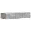 vidaXL Stolna montirana na zid Betonska siva 87,5 x 34,5 x 17 cm