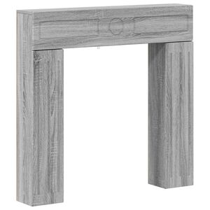 vidaXL Okvir za kamin Siva Sonoma 102 x 18 x 100,5 cm