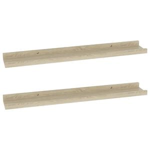 vidaXL Zidne police 2 kom. Sonoma hrast 60x9x3 cm