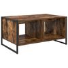 vidaXL Kava Stol Dimni hrast 80 x 50 x 40 cm Konstruirano drvo