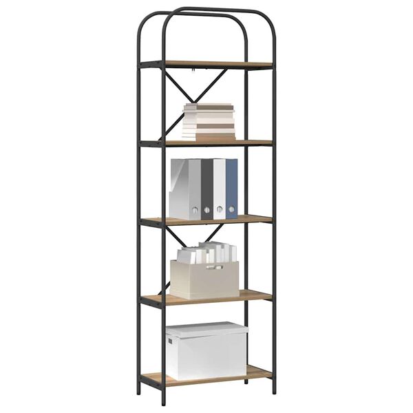 vidaXL Polica Umjetnički hrast 60 x 30 x 183 cm Konstruirano drvo