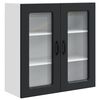 vidaXL Ploča za perilicu posuđa Kalmar Crna 80 x 31 x 80 cm