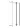 vidaXL Sobna pregrada s 3 panela bijela 120x220 cm od tkanine