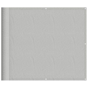 vidaXL Balkonski zaslon svjetlosivi 90 x 700 cm 100 % poliester Oxford