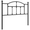 vidaXL Metalno zamjensko uzglavlje crno 107 cm