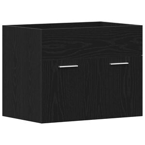 vidaXL Ormarić za umivaonik u kupaonici crni hrast 60x38,5x46 cm inženjerski drvo
