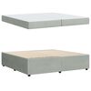 vidaXL Krevetna konstrukcija Svijetlo siva 200 x 200 cm tkanina