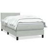 vidaXL Box spring krevet s madracem svjetlosivi 100x210 cm bar&scaron;unasti