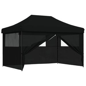 vidaXL &Scaron;ator za zabave 279 x 410 x 315 cm Crna Oxford tkanina