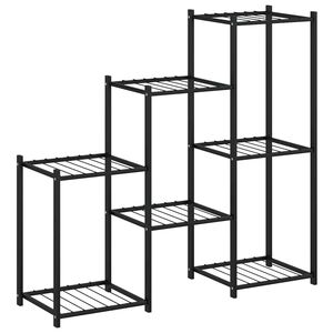 vidaXL Stalak za cvijeće 83 x 25 x 80 cm crni željezni