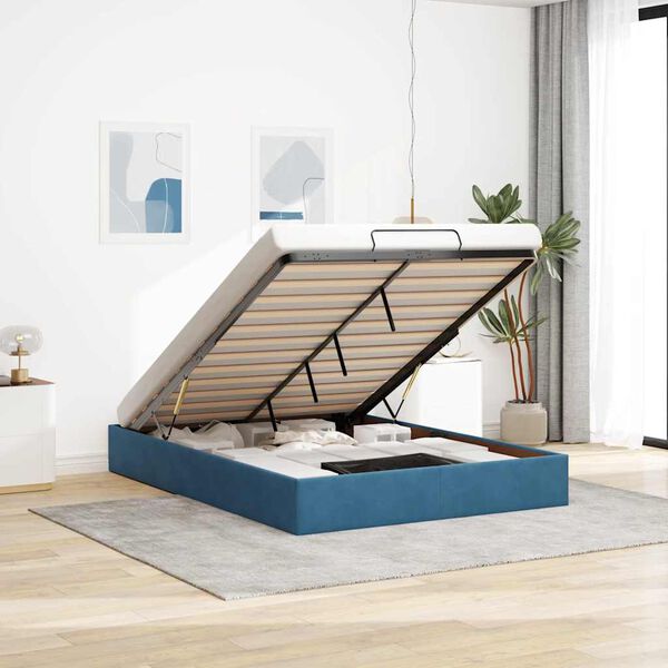 vidaXL Otomanski okvir kreveta bez madraca 140 x 200 cm baršunasti