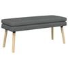 vidaXL Klupa s dvostrukim slojem Tamnosiva 110 x 40 x 47 cm Tkanina