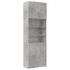 vidaXL Visoka komoda boje betona 80x42,5x249 cm od konstruiranog drva
