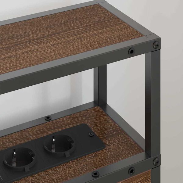 vidaXL Skladi&scaron;no uzglavlje Smeđi hrast 90 cm Konstruirano drvo