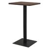 vidaXL Bistro stolić pepeljasti 70 x 70 x 107 cm