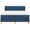 vidaXL Krevet s oprugama s madracem Plava 160 x 200 cm tkanina
