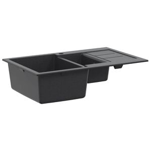 vidaXL Kuhinjski sudoper s dva korita Granit 80 x 50 x 30,5 cm